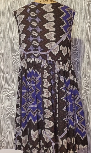 Free People bohemian Aztec print babydoll dress - Picture 6 of 8